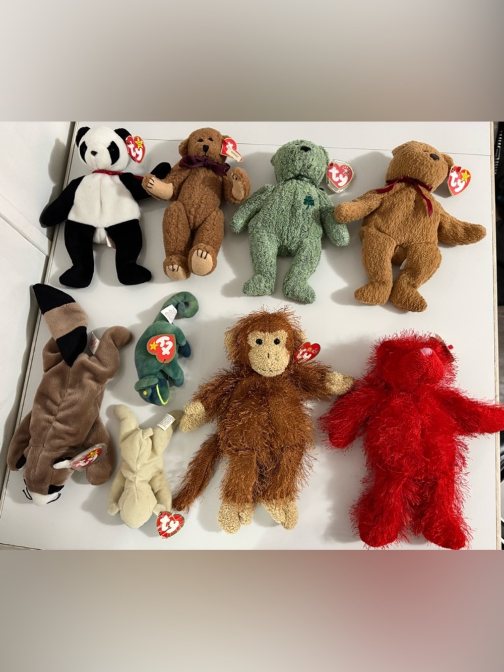 TY Beanie Babies  VINTAGE 90’s Collection 9 Pieces Lot With/Tags